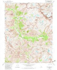 North Palisade California Historical topographic map, 1:24000 scale, 7.5 X 7.5 Minute, Year 1982
