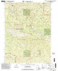 North Yolla Bolly Mountains California Historical topographic map, 1:24000 scale, 7.5 X 7.5 Minute, Year 1998