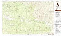 North Yolla Bolly California Historical topographic map, 1:25000 scale, 7.5 X 15 Minute, Year 1981