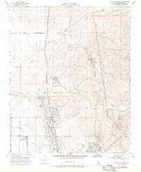 North of Oildale California Historical topographic map, 1:24000 scale, 7.5 X 7.5 Minute, Year 1954