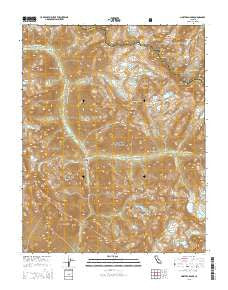 North Palisade California Current topographic map, 1:24000 scale, 7.5 X 7.5 Minute, Year 2015