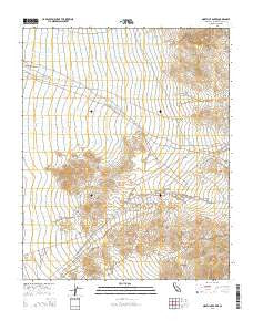 North of Baker California Current topographic map, 1:24000 scale, 7.5 X 7.5 Minute, Year 2015