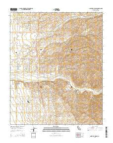 North of Oildale California Current topographic map, 1:24000 scale, 7.5 X 7.5 Minute, Year 2015