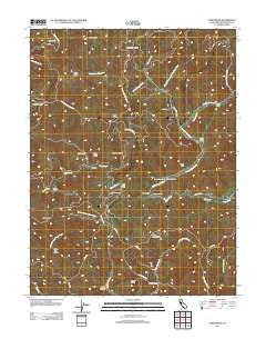 Northspur California Historical topographic map, 1:24000 scale, 7.5 X 7.5 Minute, Year 2012
