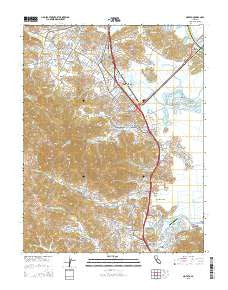 Novato California Current topographic map, 1:24000 scale, 7.5 X 7.5 Minute, Year 2015