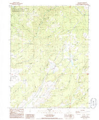 Oak Run California Historical topographic map, 1:24000 scale, 7.5 X 7.5 Minute, Year 1985