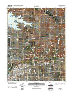 Oakdale California Historical topographic map, 1:24000 scale, 7.5 X 7.5 Minute, Year 2012