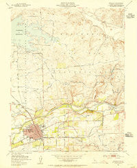 Oakdale California Historical topographic map, 1:24000 scale, 7.5 X 7.5 Minute, Year 1953