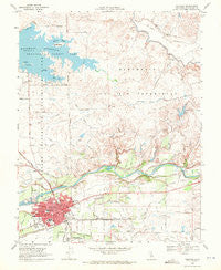 Oakdale California Historical topographic map, 1:24000 scale, 7.5 X 7.5 Minute, Year 1968
