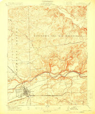 Oakdale California Historical topographic map, 1:31680 scale, 7.5 X 7.5 Minute, Year 1915