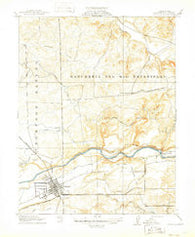 Oakdale California Historical topographic map, 1:31680 scale, 7.5 X 7.5 Minute, Year 1915