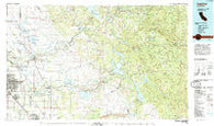 Oakdale California Historical topographic map, 1:100000 scale, 30 X 60 Minute, Year 1994