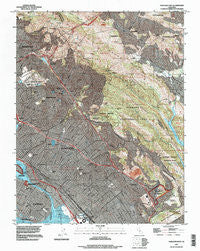 Oakland East California Historical topographic map, 1:24000 scale, 7.5 X 7.5 Minute, Year 1997