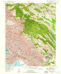Oakland East California Historical topographic map, 1:24000 scale, 7.5 X 7.5 Minute, Year 1947