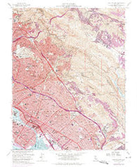 Oakland East California Historical topographic map, 1:24000 scale, 7.5 X 7.5 Minute, Year 1959