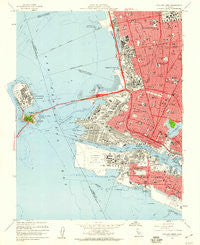 Oakland West California Historical topographic map, 1:24000 scale, 7.5 X 7.5 Minute, Year 1959