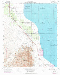Oasis California Historical topographic map, 1:24000 scale, 7.5 X 7.5 Minute, Year 1956