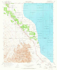 Oasis California Historical topographic map, 1:24000 scale, 7.5 X 7.5 Minute, Year 1956