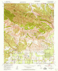 Oat Mountain California Historical topographic map, 1:24000 scale, 7.5 X 7.5 Minute, Year 1952