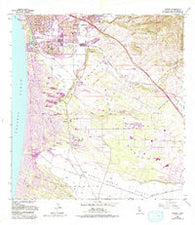 Oceano California Historical topographic map, 1:24000 scale, 7.5 X 7.5 Minute, Year 1965