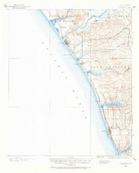 Oceanside California Historical topographic map, 1:62500 scale, 15 X 15 Minute, Year 1898