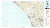 Oceanside California Historical topographic map, 1:100000 scale, 30 X 60 Minute, Year 1982