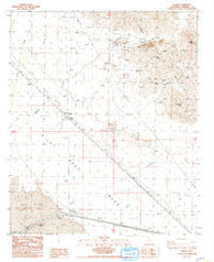 Ogilby California Historical topographic map, 1:24000 scale, 7.5 X 7.5 Minute, Year 1988