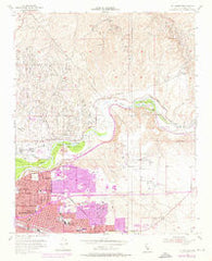 Oil Center California Historical topographic map, 1:24000 scale, 7.5 X 7.5 Minute, Year 1954