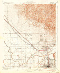 Oildale California Historical topographic map, 1:31680 scale, 7.5 X 7.5 Minute, Year 1935
