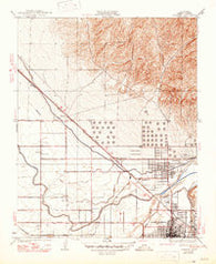 Oildale California Historical topographic map, 1:31680 scale, 7.5 X 7.5 Minute, Year 1935