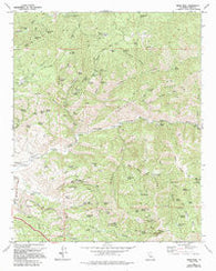 Oiler Peak California Historical topographic map, 1:24000 scale, 7.5 X 7.5 Minute, Year 1972