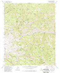 Oiler Peak California Historical topographic map, 1:24000 scale, 7.5 X 7.5 Minute, Year 1972