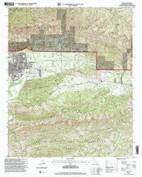 Ojai California Historical topographic map, 1:24000 scale, 7.5 X 7.5 Minute, Year 1995