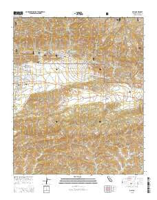 Ojai California Current topographic map, 1:24000 scale, 7.5 X 7.5 Minute, Year 2015