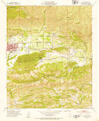 Ojai California Historical topographic map, 1:24000 scale, 7.5 X 7.5 Minute, Year 1952