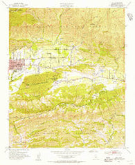 Ojai California Historical topographic map, 1:24000 scale, 7.5 X 7.5 Minute, Year 1952