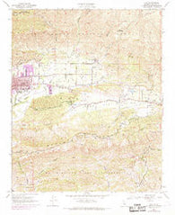 Ojai California Historical topographic map, 1:24000 scale, 7.5 X 7.5 Minute, Year 1952