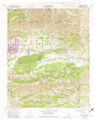 Ojai California Historical topographic map, 1:24000 scale, 7.5 X 7.5 Minute, Year 1952