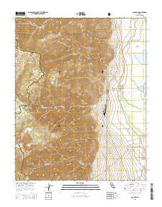 Olancha California Current topographic map, 1:24000 scale, 7.5 X 7.5 Minute, Year 2015