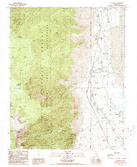 Olancha California Historical topographic map, 1:24000 scale, 7.5 X 7.5 Minute, Year 1988