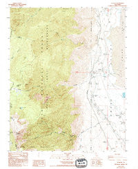 Olancha California Historical topographic map, 1:24000 scale, 7.5 X 7.5 Minute, Year 1988
