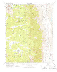 Olancha California Historical topographic map, 1:62500 scale, 15 X 15 Minute, Year 1956