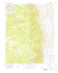 Olancha California Historical topographic map, 1:62500 scale, 15 X 15 Minute, Year 1956