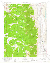 Olancha California Historical topographic map, 1:62500 scale, 15 X 15 Minute, Year 1956