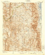 Olancha California Historical topographic map, 1:125000 scale, 30 X 30 Minute, Year 1907