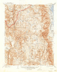 Olancha California Historical topographic map, 1:125000 scale, 30 X 30 Minute, Year 1907