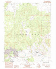 Old Mammoth California Historical topographic map, 1:24000 scale, 7.5 X 7.5 Minute, Year 1983