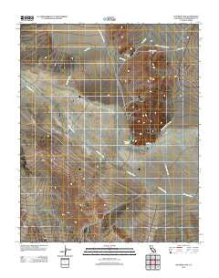 Old Ibex Pass California Historical topographic map, 1:24000 scale, 7.5 X 7.5 Minute, Year 2012