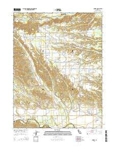 Olinda California Current topographic map, 1:24000 scale, 7.5 X 7.5 Minute, Year 2015