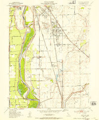 Olivehurst California Historical topographic map, 1:24000 scale, 7.5 X 7.5 Minute, Year 1952